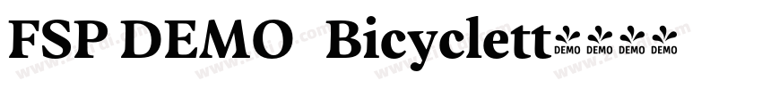 FSP DEMO   Bicyclett字体转换